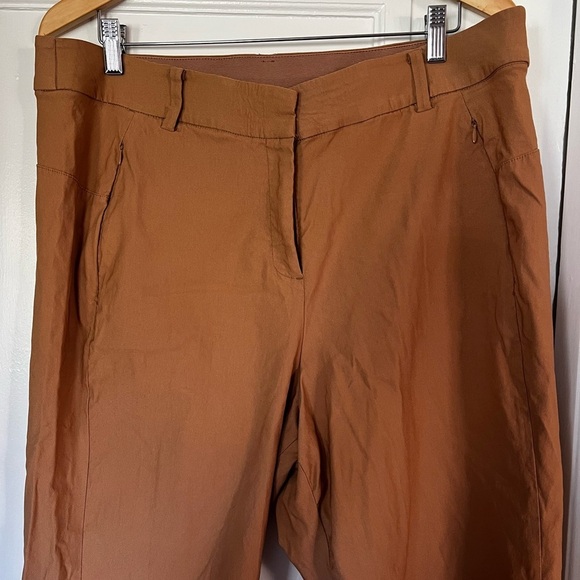 Lane Bryant 4-Season Signature Fit Ankle CORE Dress Pants 18W Tan Slim Trousers - Picture 2 of 10